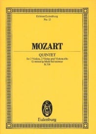 Mozart: String Quintet G minor KV 516 (Study Score) published by Eulenburg